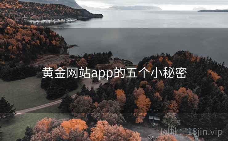 黄金网站app的五个小秘密